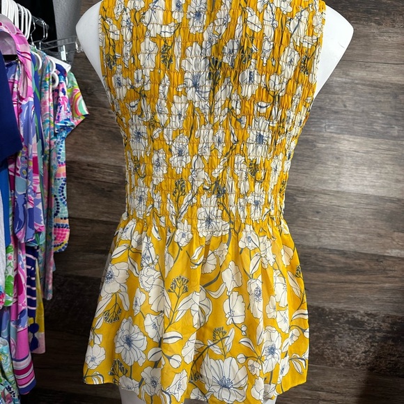 Cynthia Rowley Yellow Floral Tank Top - Picture 4 of 7